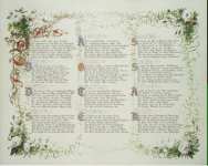 Graeb Carl Georg Anton and Schutze Ernst Friedrich Gotthold II Seventh Sheet of the Poem Blancheflour by K.F. Scherenberg - Hermitage